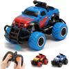 Pup Go Mini Monster Truck Auto RC per Bambini 3-8 Anni, Macchina Telecomandata Veloci Fuoristrada, Macchinina Radiocomandata Elettriche, Giocattolo Regalo Natale Compleanno per Bambino Bambina, Blu