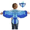 Skkpolo Costume da uccello per bambini, con cinghie elastiche per travestimenti di animali, per uccelli e maschera, per Halloween, compleanni, feste e mascherate