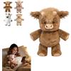 Generico Peluche Di Muccas Delle Highlands Che Corre, 45 Cm Adorabile Muccas Pelosa Che Corre Peluche, Morbidi Cuscini A Forma Di Animale Per La Cameretta Dei Bambini, La Casa, Il Compleanno O La Classe