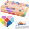 Toyvian Gioco Puzzle Tangram in Legno Creativo per Bambini