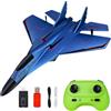 WDKXCN Aereo RC 2CH, 2,4 GHz, aereo telecomandato, giocattolo in polistirolo con luce a LED, aerei telecomandati con telecomando e ricarica USB, aereo RC per adulti