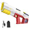 IERAKOR Pistola ad Acqua Elettrica per Bambini e Adulti, Fucile ad Acqua Automatico e Manuale con Assorbimento d'Acqua, 450ml Pistola ad Acqua Potente 8m, Giocattoli da Esterno Estate Giardino Piscina (Rosso)