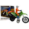 Generico Modellino Moto Cross Moto Giocattolo Luci Suoni Reali e Musica con Movimento a Frizione con Pilota Motoveicolo per Bambini Motocicletta Gioco Dirt Bike Cross Modellino ,Colori Assortiti Colore Casuale