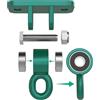 BETOOLL Ganci per altalena con cuscinetto, kit per appendere altalena per portico, per parco giochi all'aperto, albero, montaggio a soffitto, staffe con ganci a scatto per amaca da yoga, accessori per