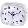 Trevi SL3054 Bianco Orologio Sveglia Lancette Movimento Silenzioso Suoneria Elettronica