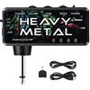 Donner Guitar Headphone Amp Heavy Metal USB Ricaricabile Mini Amplificatore Cuffia Tascabile per Chitarra Elettrica