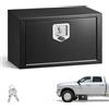 VEVOR Cassetta Porta Attrezzi Sottopianale per Veicoli, Cassapanca Porta Attrezzi 609 x 305 x 356 mm in Acciaio Laminato a Freddo Carico 30 kg per Camion Rimorchio Furgone con Serratura, Colore Nero