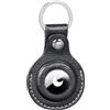 STILORD Horus Portachiavi Cuoio per Airtag - Premium Custodia Case Holder Keyring Cover - Copertura Resistente ai Graffi per Airtags - Vera Pelle per un Look Elegante Colore:nero