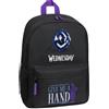 Wednesday Zainetti per Bambini, Zaino Mercoledi Addams Bambina Scuola Elementare Media Bambina Ragazza 37 cm (Nero/Blu)