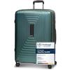 REDOLZ trolley rigido L+ extra grande | 52 x 34 x 77 cm | espandibile con soffietto da 123 a 140 litri | ultra leggero solo 4,4 kg (Essentials 14)
