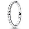 PANDORA ME Anello Pyramids in argento Sterling con borchie e zirconi cubici trasparenti, 54