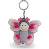 NICI- Love 62624 Portachiavi in Peluche a Forma di Farfalla, Compagno Fedele per Lo Zaino o la Borsa di Grandi e piccini, 6 cm, Rosa, Colore