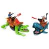 Fisher-Price Imaginext - Squalo Pirata vs Coccodrillo, Set Battaglia in Alto Mare tra Due epiche Creature con movimenti e Funzione morso, Il Set Include 2 Personaggi e 6 Accessori a Tema, JNB04