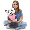NICI Panda di peluche con cuore, morbido e tenero pupazzo per coccole e giochi, per adulti e bambini, 50 cm, nero - 62611