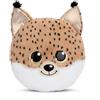 NICI Cuscino di peluche GLUBSCHIS Lince Lenzo 32x32cm marrone - Soffice cuscino morbido per bambini, bambine, neonati e amanti dei peluche - Ideale a casa, all'asilo o in viaggio