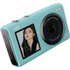 KEXIAO Fotocamera digitale a doppio schermo 4K con messa a fuoco automatica da 80 MP per ragazzi principianti fotografia giovanile Design portatile