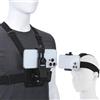 KINGKI Mobile Phone Chest Strap Harness Mount Head Strap Holder Kit for POV/VLOG,Cell Phone Clip Compatible with iPhone,Samsung,GoPro Hero 12, 11,10, 9, 8, AKASO,DJI Osmo,and Action Cameras…