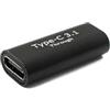 System-S Adattatore USB 3.1 tipo C femmina a femmina 5 Gbps cavo nero