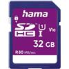 Hama Scheda di memoria SDHC da 32 GB (scheda di memoria Classe 10 UHS-I 80 MB/S Garanzia 5 anni)