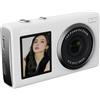 KEXIAO Fotocamera digitale a doppio schermo 4K con messa a fuoco automatica da 80 MP per adolescenti, principianti, giovani fotografie, design portatile