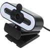 HomeVortex Webcam 4K con messa a fuoco automatica, 60 fps USB Streaming Camera, con luce di riempimento integrata per condizioni di scarsa illuminazione e riproduzione di videoconferenze, webcam per