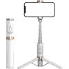 XIHAMA Treppiede per selfie,Treppiede allungabile per telefono con telecomando wireless all-in-1 per smartphone, compatibile con iPhone 16 15 Pro Max,Samsung,Android,iOS(bianco)