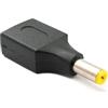 System-S Adattatore DC 20 V 5,5 x 1,7 maschio a USB 2.0, cavo nero