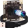 ELP 1080P Web Camera con Microfono, per Windows/Linux/Raspberry Pi, sensore IMX322 Modulo fotocamera USB con obiettivo Fisheye a 100 gradi, laptop, webcam Full HD a bassa illuminazione USBFHD06H-L100