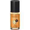 Max Factor Fondotinta Facefinity All Day Flawless - Correttore, Fondotinta liquido e primer viso 3-in-1, Formula vegan, Copertura modulabile, Tenuta fino a 30 ore, SPF20 - W87 Warm Caramel, 30 ml