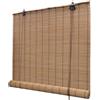 vidaXL Tenda a rullo in bambù 140x220 cm Marrone