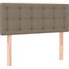 vidaXL Testiera Taupe 100x5x78/88 cm Tessuto