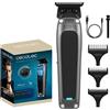 Cecotec Tagliacapelli e rasoio elettrico senza fili con 7200 giri/min e lama DLC diamantata nera