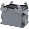 HARTING Han 32B Alloggiamento base alto, 2xM40 uscita cavo laterale, con 2 staffe trasversali Vite M40 Area di serraggio