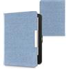 kwmobile Custodia compatibile con Tolino Vision 1/2 / 3/4 HD - Cover Jeans Denim con Chiusura Magnetica - eReader Flip Case blu chiaro