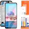 AGCUT per Xiaomi Redmi Note 10 4G LCD Schermo-per Redmi Note 10 M2101K7AI M2101K7AG LCD Display Touchscreen Digitizer Full Assembly con Strumenti con Cornice (Nero)