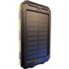 o.LL.i Banca di energia portatile plug-in, caricabatterie solare impermeabile, resistente agli urti, torcia, bussola, per telefoni cellulari e dispositivi mobili (nero e verde)