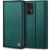 Thorhülle Custodia per Samsung Galaxy A53 5G, in pelle di alta qualità, per Samsung A53, con scomparto per carte di credito, funzione leggio, pieghevole, per Galaxy A53, 5 g, colore: blu e verde
