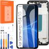 Arbilato Schermo LCD per Samsung Galaxy A54 5G LCD SM-A546B SM-A5460 Touch Screen Digitazer Assembly Sostituzione con Kit di Riparazione (6.4,Nero con Telaio)