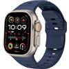 Hatolove Cinturino per Apple Watch Ultra 2 49mm, Sportiva Cinturini Silicone Morbido Compatibile con Apple Watch Ultra 2/Ultra 49mm 46mm 45mm 44mm 42mm iWatch Serie 10/9/8/7/6/5/4/3/Serie SE/(SE 2)
