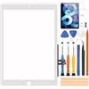 ARSSLY Schermo tattile per iPad 2018/6th Gen Touch Screen per iPad 6 A1893 A1954 9,7 pollici Digitizer Schermo di ricambio con kit di riparazione (senza pulsante di casa, non display LCD, bianco)