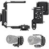 ULANZI XJ01 Uka 2-in-1 Fotocamera Stabilizzatore, Pieghevole, Gabbia e Impugnatura Superiore, Sgancio Rapido, Slitta NATO, ARRI Loc, Slitta a Caldo Per Mirrorless, Smartphone Gimbal e Treppiede