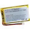 Backupower Batteria di ricambio LIP1708 compatibile con PlayStation 5 Dualsense PS5 Wireless Controller CFI-ZCT1 11.1 Wh