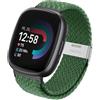 Hatolove Cinturino per Fitbit Versa 4, Cinturini in Elegante e Confortevole Elastico Traspirante con Fibbia Regolabile in Acciaio Inox per Fitbit Versa 4, Fitbit Versa 3, Fitbit Sense 2, Fitbit Sense