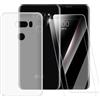 ESACMOT Custodia TPU Stampata + 2 Pellicole in Vetro Temperato Compatibili con LG V30, Cover Artistica Slim Antigraffio Antishock, Protezione Totale