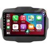 7SIMO Car tablet Android 14 8GB RAM 256GB ROM Compatibile Con je ep Renegade 2014-2022 Carplay integrato Wireless Android Auto Autoradio Stereo 9 pollici GPS navigatore WI-FI Bluetooth MirrorLink