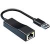 FINEANDENG Adattatore Ethernet da USB 2.0 a RJ45 da USB-A a RJ45 femmina adattatore di rete Ethernet per laptop, computer desktop, router, TV Box, ecc. (9,21 pollici) (USB-A 2.0)