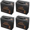 Electron 4x 12V 48V 22Ah Batteria piombo ermetica, per uso ciclico, dimensioni 181 × 77 × 167 mm, ideale per sostituire batterie 18Ah e 20Ah, compatibile per trazione elettrica e sistemi di back up, UPS