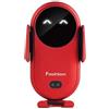 Agatige Caricabatteria per auto wireless, supporto per dock di ricarica per telefono Supporto per supporto per caricabatterie per auto Supporto per telefono con clip telescopica automatica(S11rosso)