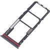 Generico Carrello Vassoio alloggio tray Compatibile con MOTOROLA MOTO G04 XT2421 XT-2421 XT2421-2 porta scheda nano Sim1+ SIM 2 + SLOT SLITTA Alloggio Memoria Micro Sd CARD (Nero)