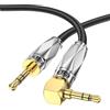 EMK cavo aux a 90 gradi cavo jack da jack 3,5 a jack ad angolo retto cavo audio da 3,5 mm per cuffie, auto, cellulare, PC, altoparlanti, impianti stereo, lettori MP3 ecc (1.5m)